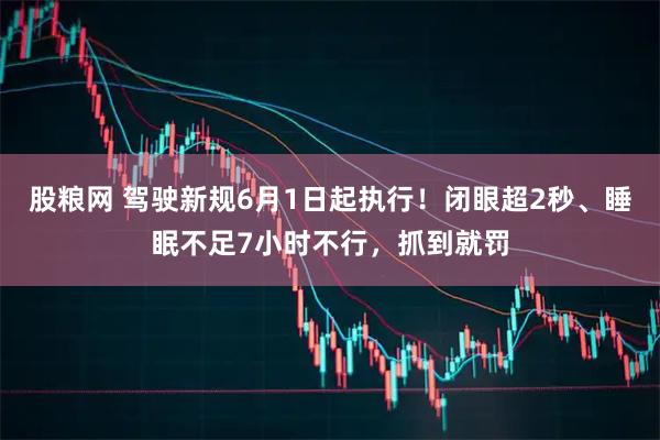 股粮网 驾驶新规6月1日起执行！闭眼超2秒、睡眠不足7小时不行，抓到就罚